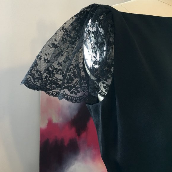 Vintage Black Lace Cocktail Dress, Adele Simpson, NWT, Medium - Picture 13 of 16